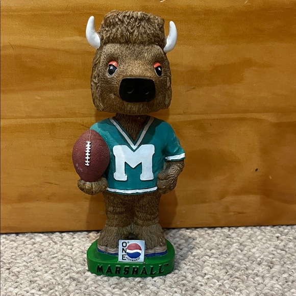 Pepsi Other - Rare Marshall Thundering Herd MARCO Mascot Bobblehead
